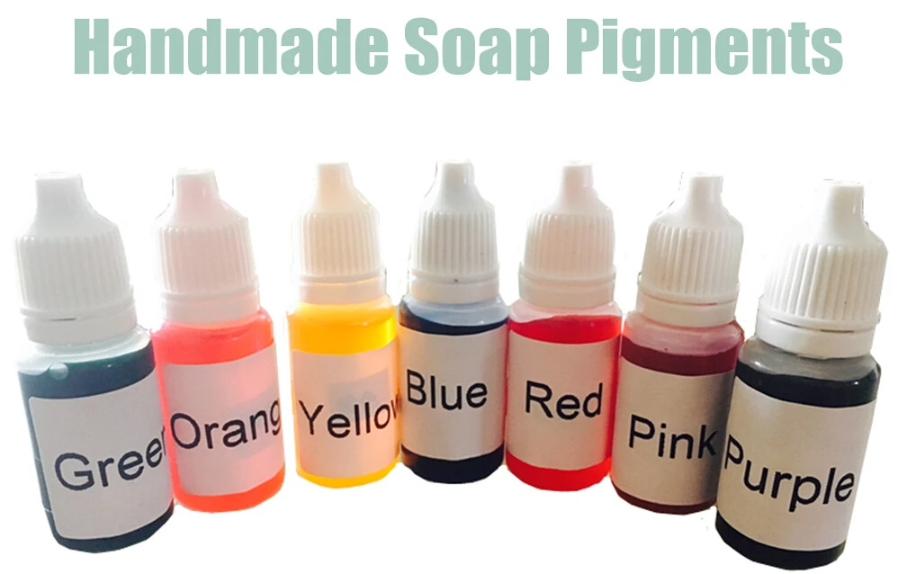 

10mlX7 DIY Manual Soap Colorant Toolkit Materials 7Ccolors Handmade Soap Base Colour Special Pigments