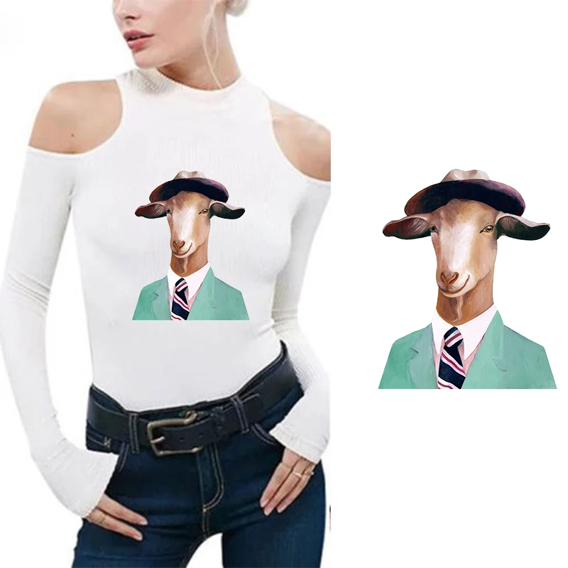 

Animal Horse Iron On Patches Heat Transfer Patches for Clothes Washable Sticker