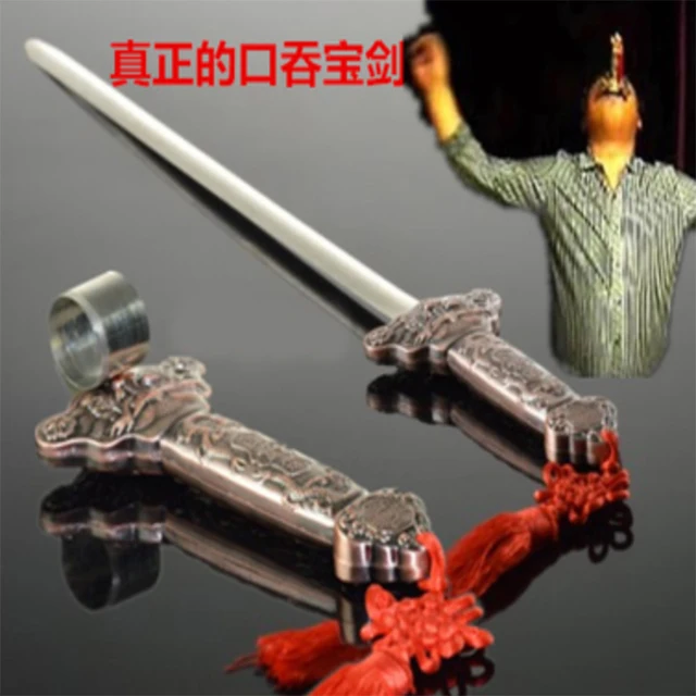 Eat Sword Stage Magic Tricks Free Shipping Professional Magician Magia