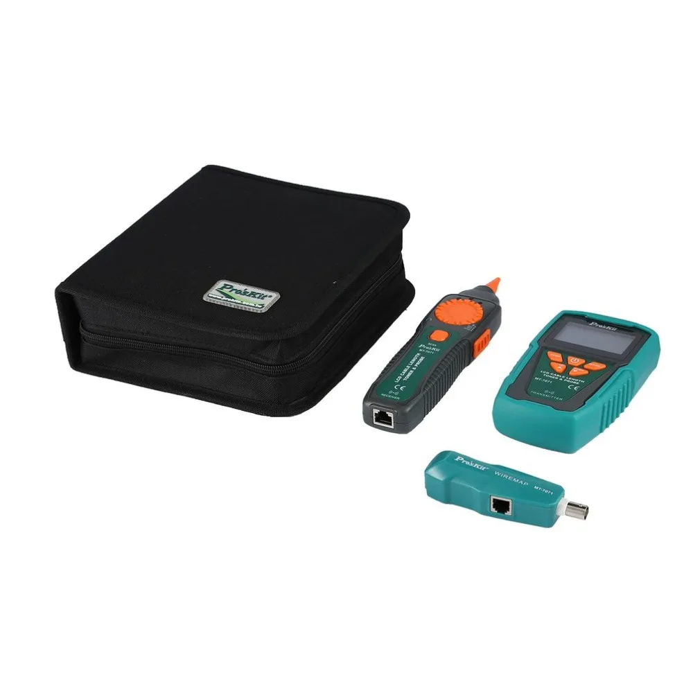 Тестер кабелей Pro'sKit тестер длины кабеля ЖК дисплей трекер локатор ошибок