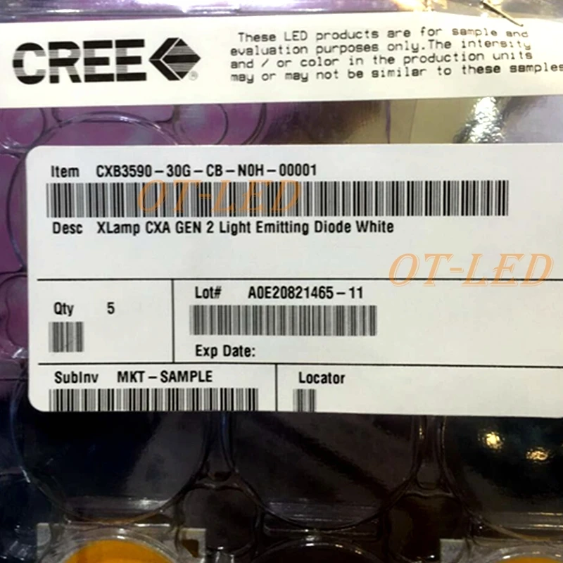 Cree COB CXB3590 CXB 3590 led лампа для выращивания 3000 K/3500 K/5000 K CD Bin 80 CRI 36V cob led лампа для выращивания медицинских растений