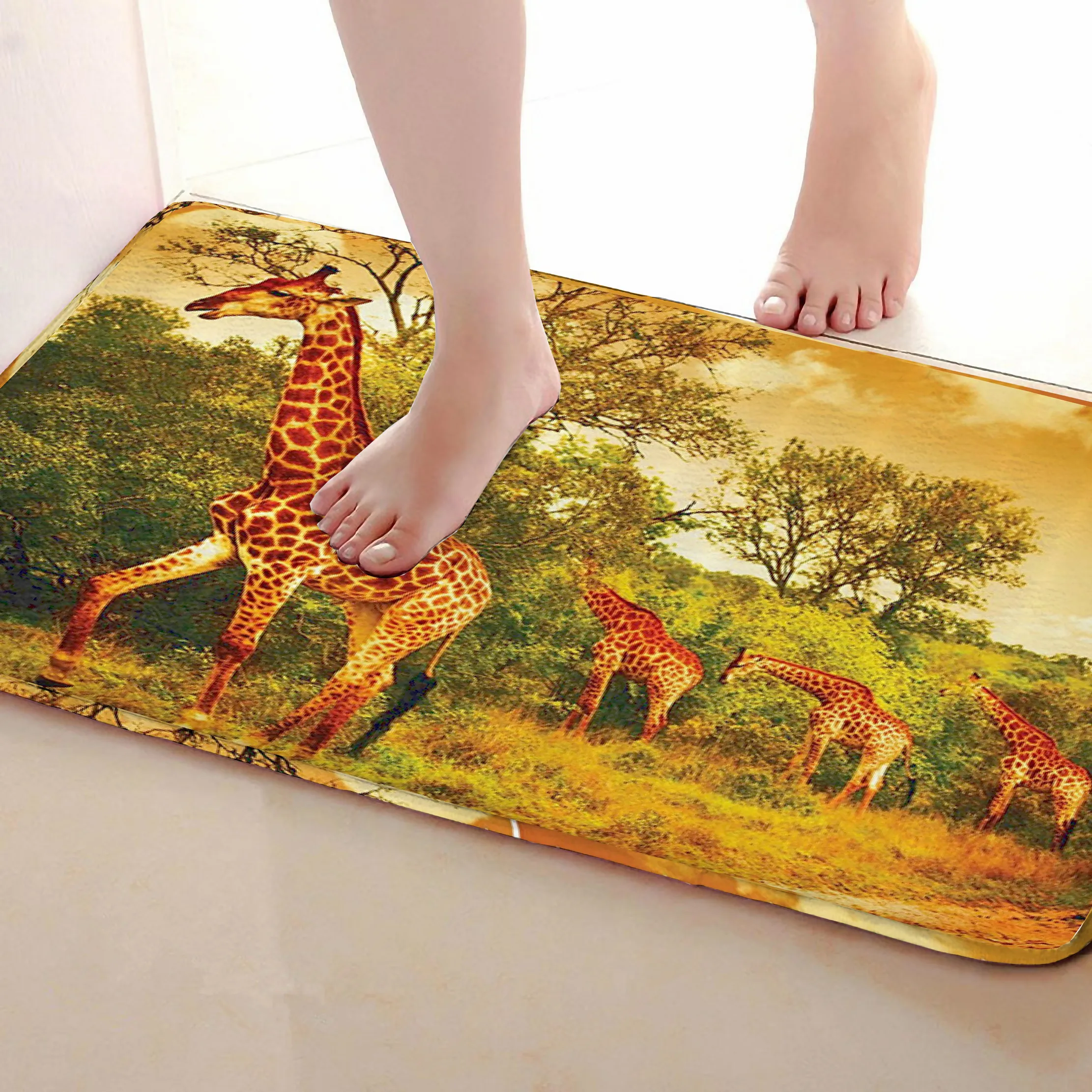 Buy Giraffe Style Outdoor Mats,Funny Anti skid Bath