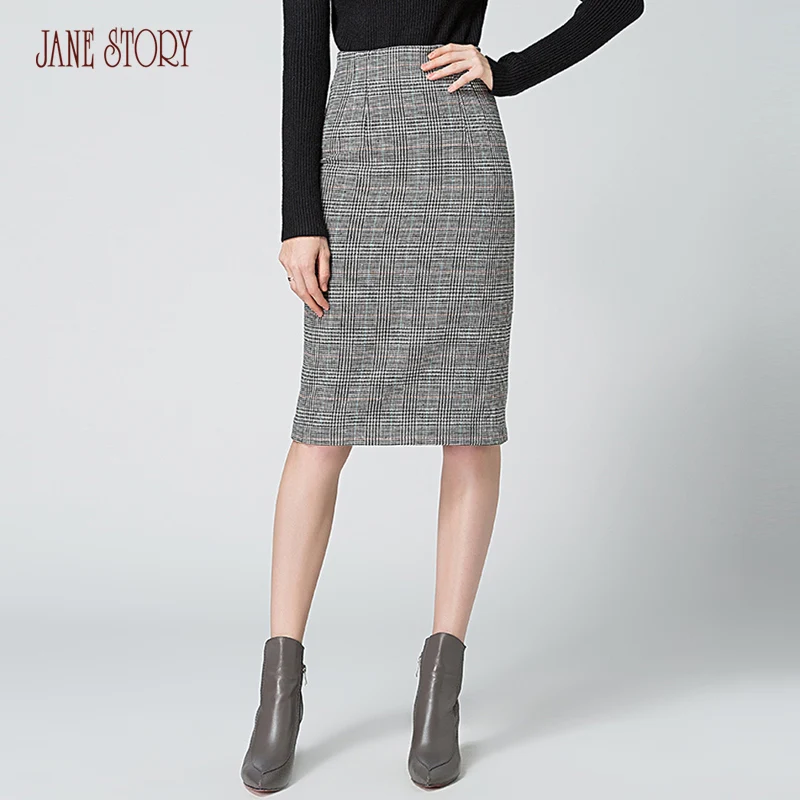 Vrouwen horizontale vaste slanke rok lange rok heup bodycon rechte rok