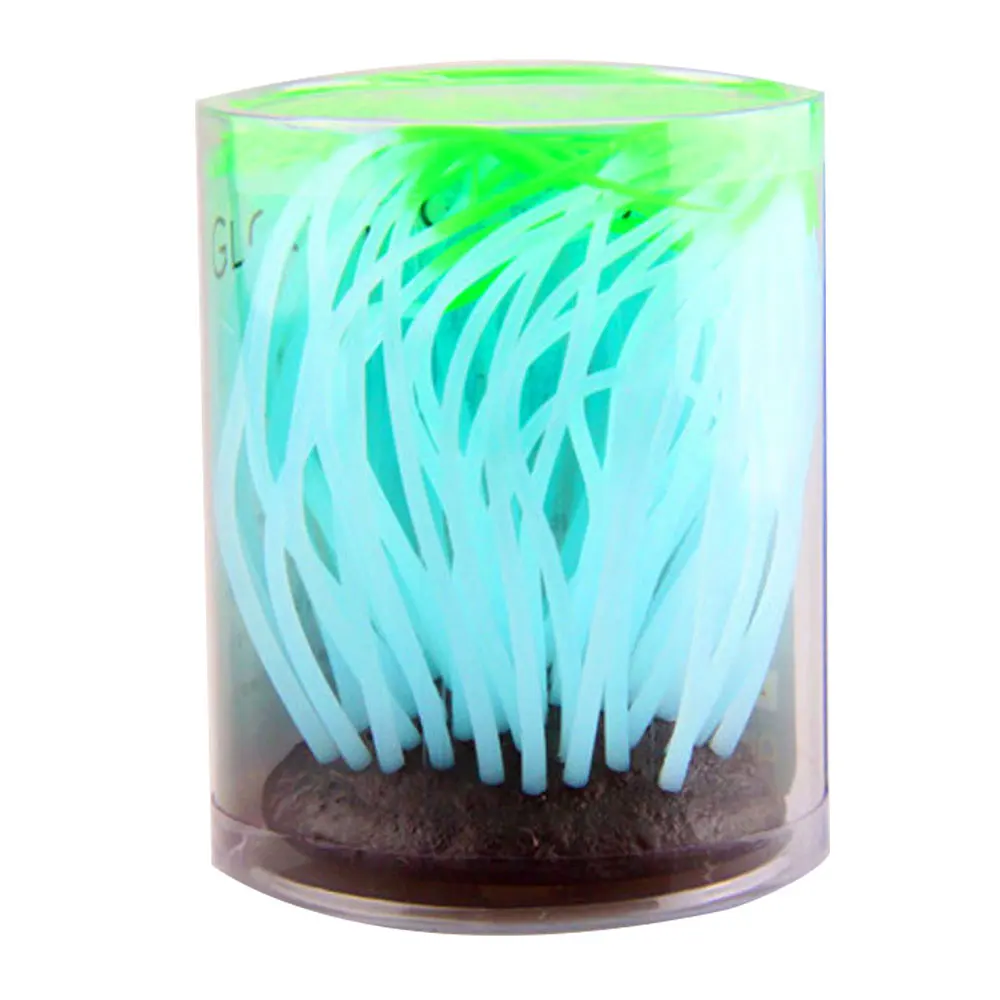 1 шт. силиконовые коралловые искусственные растения для подводной водной морской анемоны украшение для аквариума аксессуар - Цвет: Зеленый