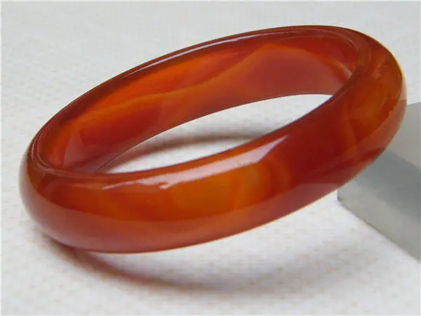 

Hot sell ->@@ NEW 100% NATURAL CERTIFICATION GRADE BEAUTIFUL RED AGATE stone BRACELET 60MM NEW -Top quality