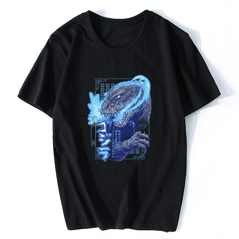 

Atomic Fire Born Godzilla Black T Shirt Men Printed Casual Streetwear Harajuku T-Shirt Camiseta Masculina Tee Shirt Homme 2019