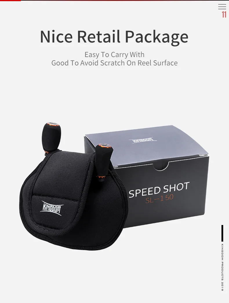 Kingdom SPEED SHOT MICRO 2019 New Double spool 6.51 High Speed Baitcasting Reel Ultralight 12+1 Ball Bearings Fishing Reel (12)