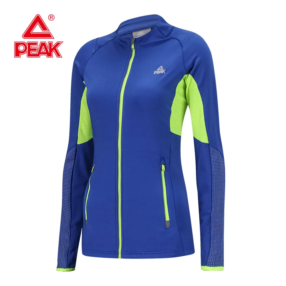PEAK Women Sport Jacket Long sleeved Running Jacket Gym Sweatshirt