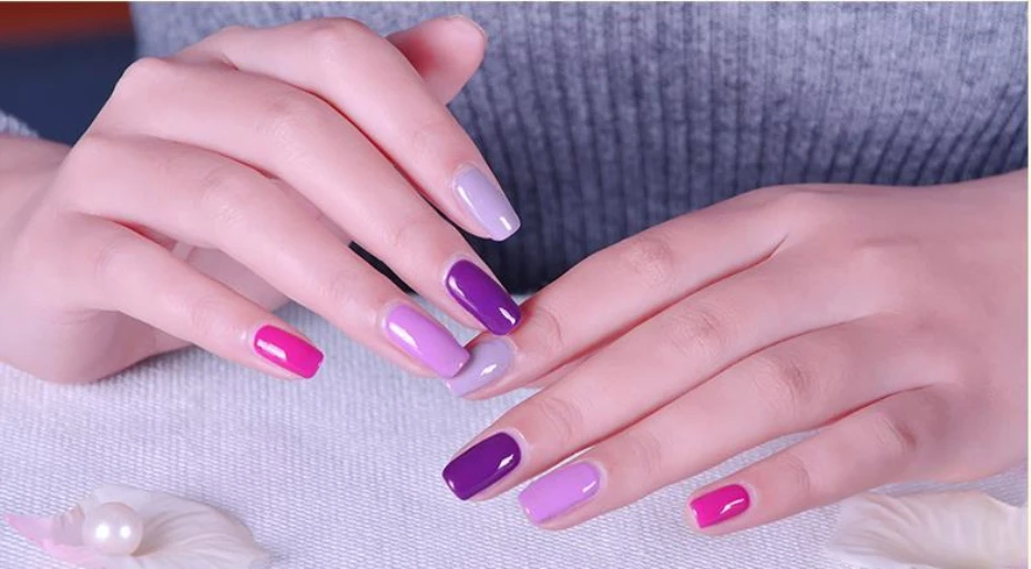 FairyGlo 10 мл Гель-лак фиолетовая серия Гель-лак для ногтей замачиваемый УФ светодиодный Гель-лак для ногтей гели для нейл-арта маникюрный лак