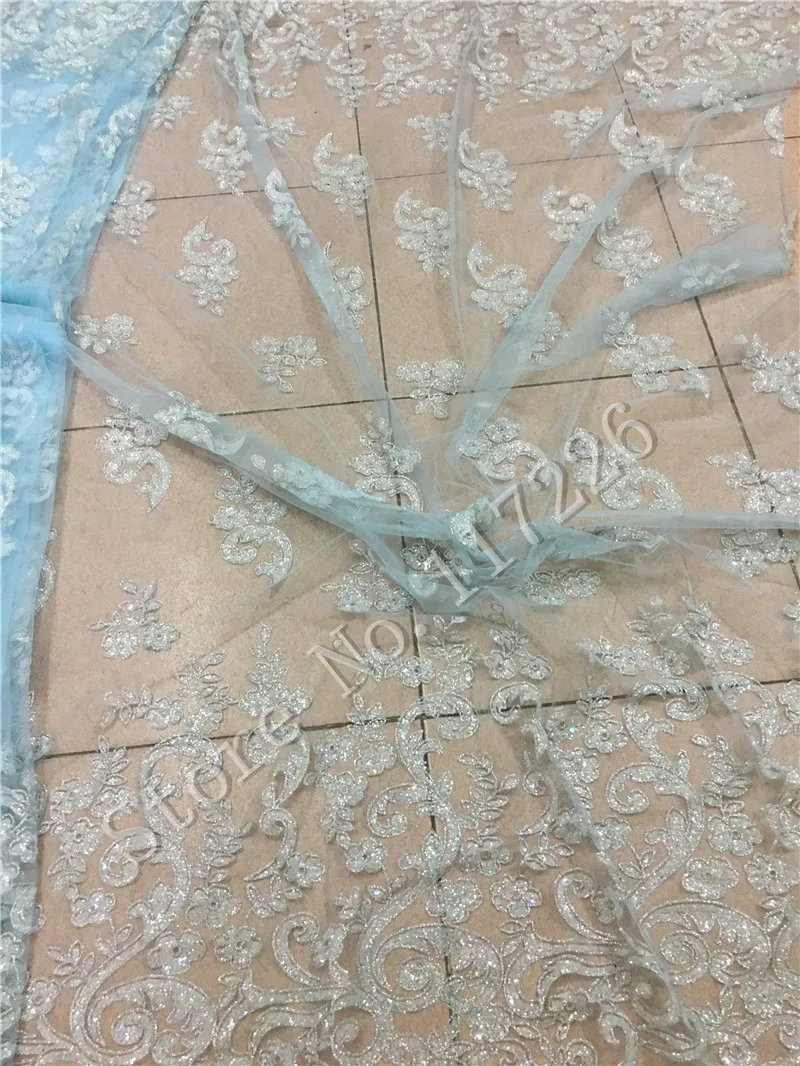 Sparkle JRB 72205 Tulle Glitter Lace Fabric For Wedding Dress Glitter