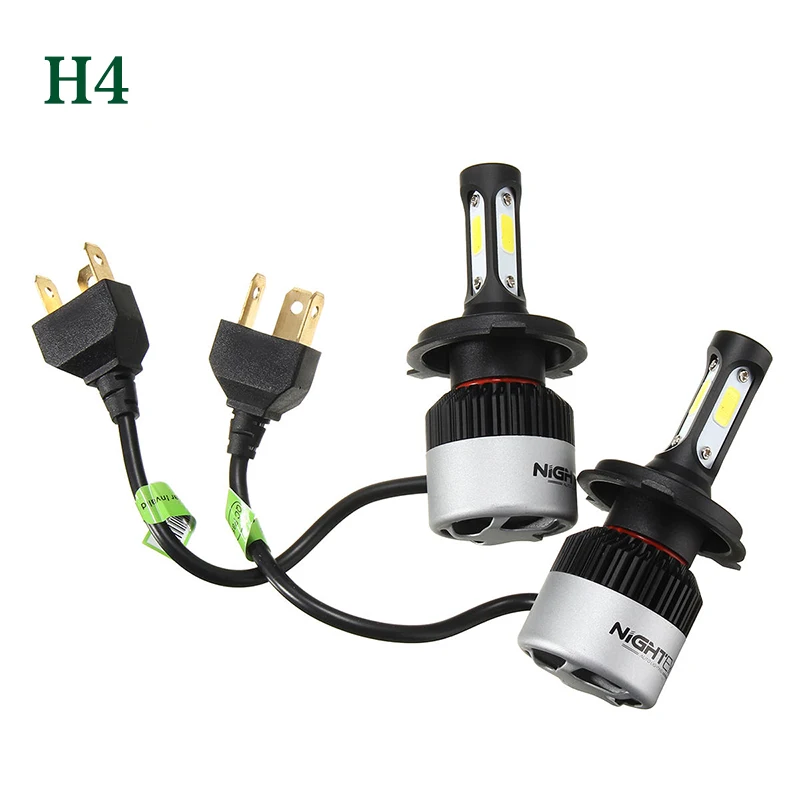 Nighteye Фары для авто H4 LED H7 LED H8 HB3 HB4 H11 H1 светодиодные лампы для авто лампочки авто фары противотуманные огни белый 12 В 24 В