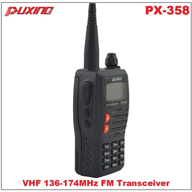 Горячая продажа рация Puxing PX-358 VHF 136-174 МГц портативный двухсторонний радиоприемник FM приемопередатчик