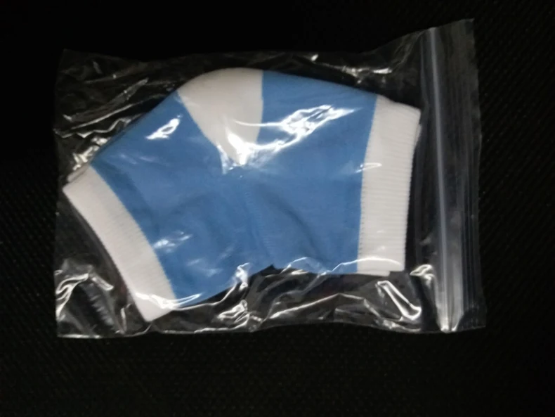 Free Shipping 1Pair SPA Gel Heel Socks Foot Skin Moisturing Spa Feet Care Socks Insole for Cracked Heels Foot Health Care Socks Blue Men Women (1)