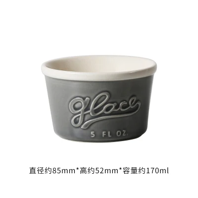 1 шт., японская керамическая цветная миска для мороженого в форме макаруна, маленькая миска для десерта, миска для выпечки - Цвет: F