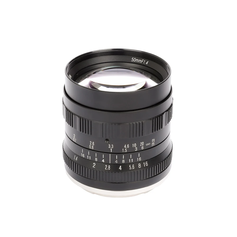 Объектив brighin Star 50 мм F1.4 с большой диафрагмой стандартный Prime ручной фокус