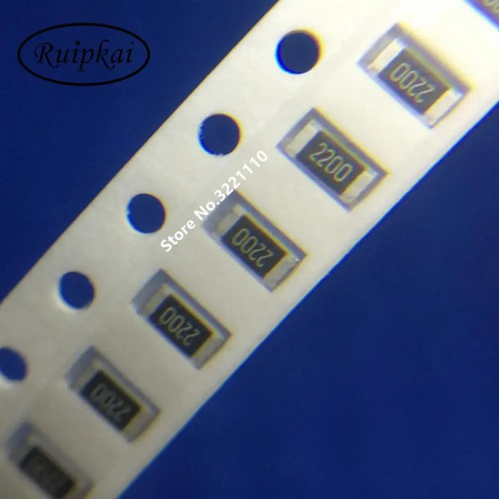 200PCS 3216 220R ohm Marking 2200 Thick film general purpose chip