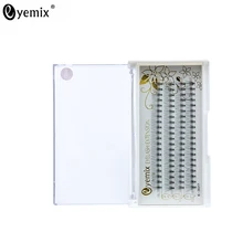 Ручной работы 80 шт. черный макияж Cilios Posticos индивидуальный кластер Cilios Naturais Ciglia Wimper удлинительные инструменты Популярные Искусственные фареты