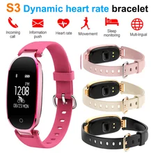 2018 New S3 Smart Bracelet Bluetooth Wristband Phone SMS Heart Rate Fitness Tracker Sleep Monitor Women Bracelet Sport Mi Band 2