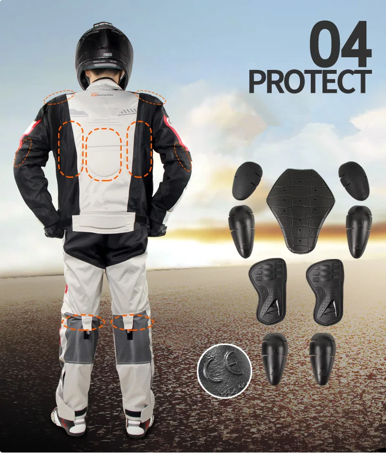 Езда Rribe мужские MX мотокросса внедорожные наборы для гонок куртка брюки ATV UTV мотоцикл; Автомобиль защитная одежда брюки