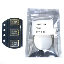 10 шт. SMD 5070 активный кварцевый генератор OSC 16 МГц 16 м 7050 5*7 3,3 В 25PPM