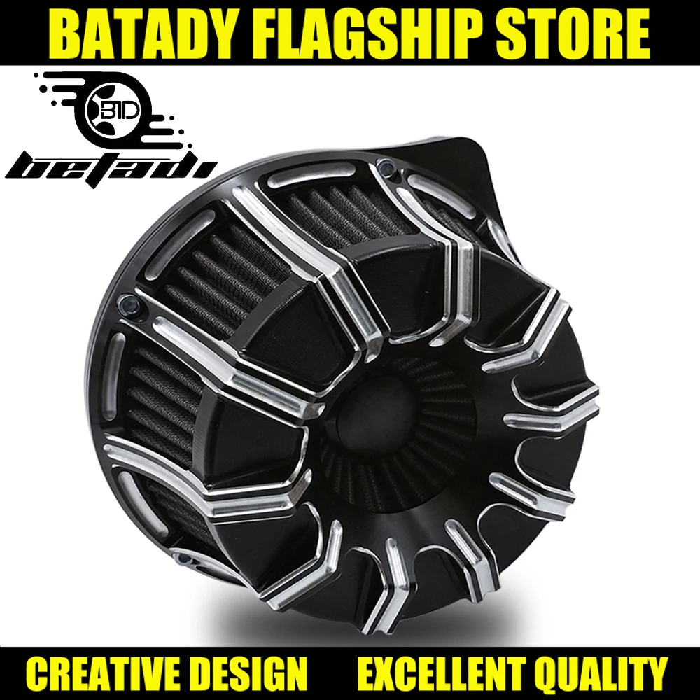 

Deep Cut air inflow intake for dyna air filter softail breakout fatboy harley SportsterXL883 1200 Street Glide touring 2000-2018