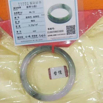 

Zheru Jewelry Pure Natural Jadeite Bracelet Noble Green 54-62mm Female Gift A Class A National Certificate