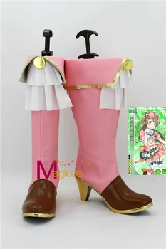 

Anime LoveLive! Fruitfredsh Minami Kotori Cosplay Party Shoes Pink Boots Custom-made