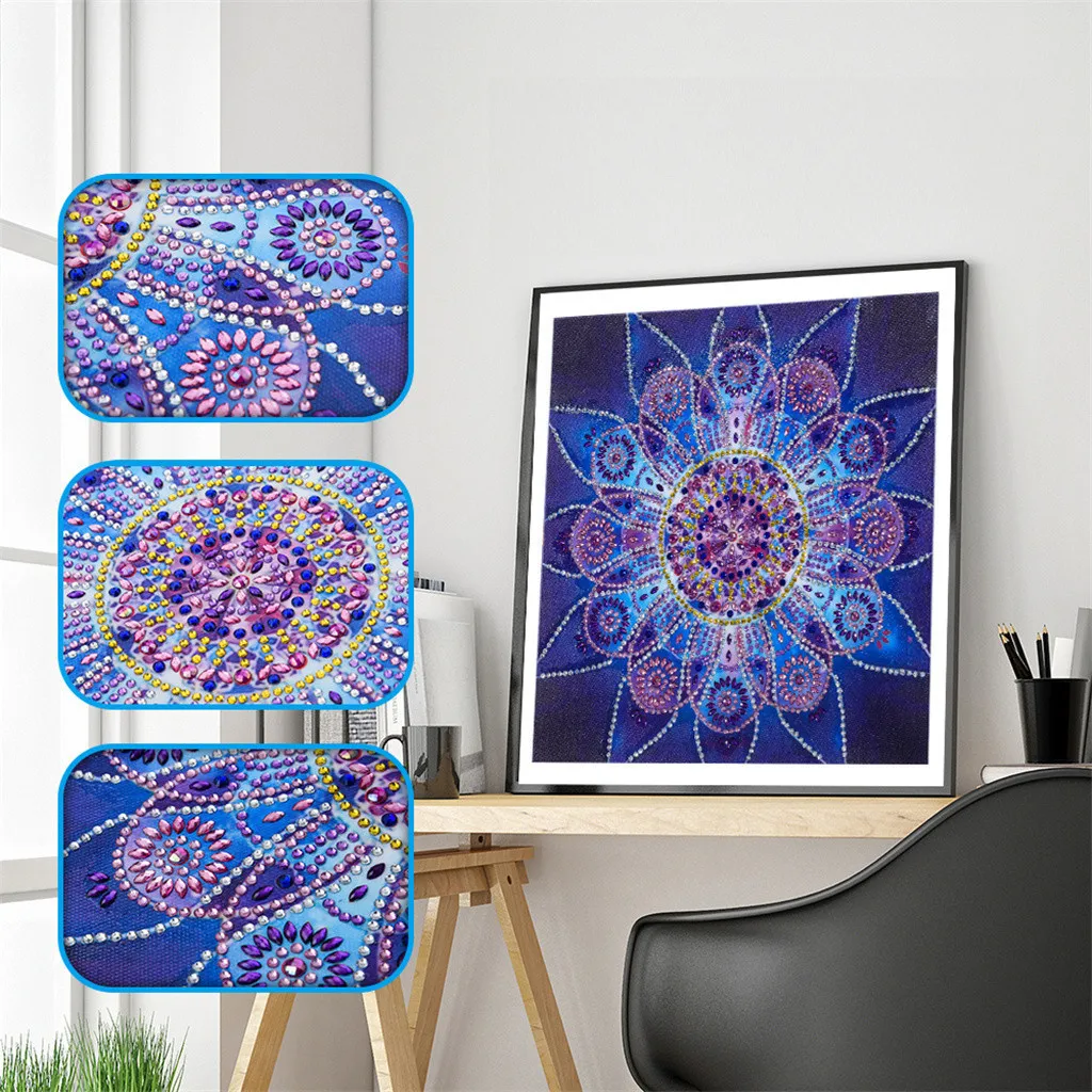 

2019 New Special Shaped Diamond Painting DIY 5D Partial Drill Cross Stitch Kits Crystal R #NN01017