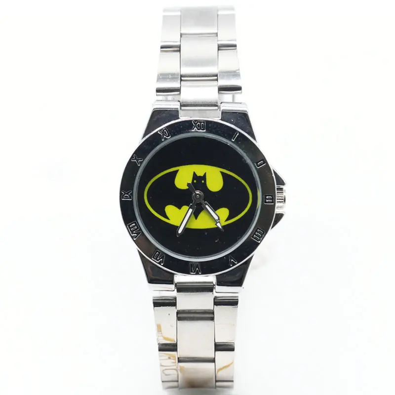 

2018 New fashion steel batman watch Women Men's luxury quartz Square wristwatches