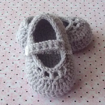 

Crochet Baby Girl Shoes , Baby Mary Jane Shoes, Crochet Slippers