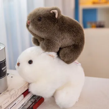 

20/25 cm Cute Simulation Plush Wombat Guinea Pig Kawaii Doll Cavia Porcellus Toy Stuffed Wild Animal Doll Toys Gift For Children