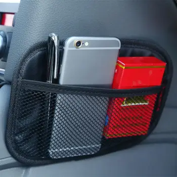 

Car Rear Trunk Seat Elastic String Storage Mesh Net Bag Luggage Holder Pocket Sticker Trunk Organizer Car styling Seat back bag