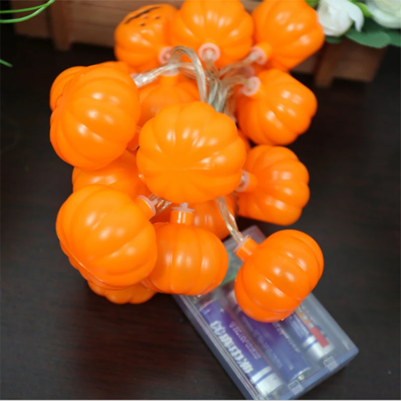 1M 2M 3M Battery Operated Halloween Pumpkin LED String Lights Halloween holiday Christmas Party Garden Decoration Lights