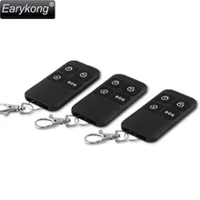 Free Shipping 3pcs Wireless Black Plastic Remote Control 433MHz Key Telecontrol for PSTN or GSM Home Burglar  Alarm System