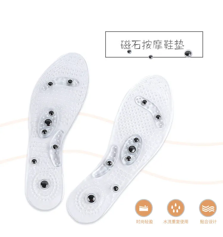 Magnetic Insoles Breathable Silicone Slimming Insole Massage Foot Weight Loss Health Care Anti-fatigue 8 Magnets Shoes Mat Pads (1)