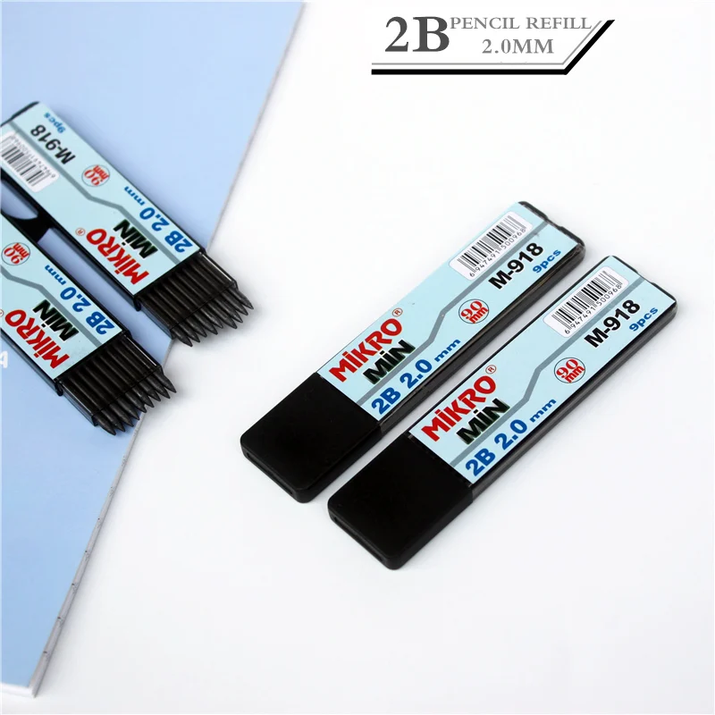 

1PC 2.0mm Mechanical pencil refill The crude pencil refills 2B drawing pencil refills Student or engineering drawing stationery