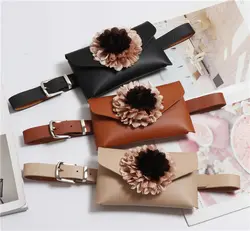 Caker бренд 2019 для женщин из искусственной кожи поясные сумки модные 3D красочный цветок поясная Оптовая Прямая доставка