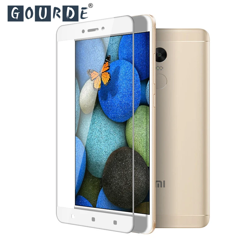Защитная пленка Gourde на весь экран из закаленного стекла для Xiaomi Redmi 4x Note 4X9 H полное