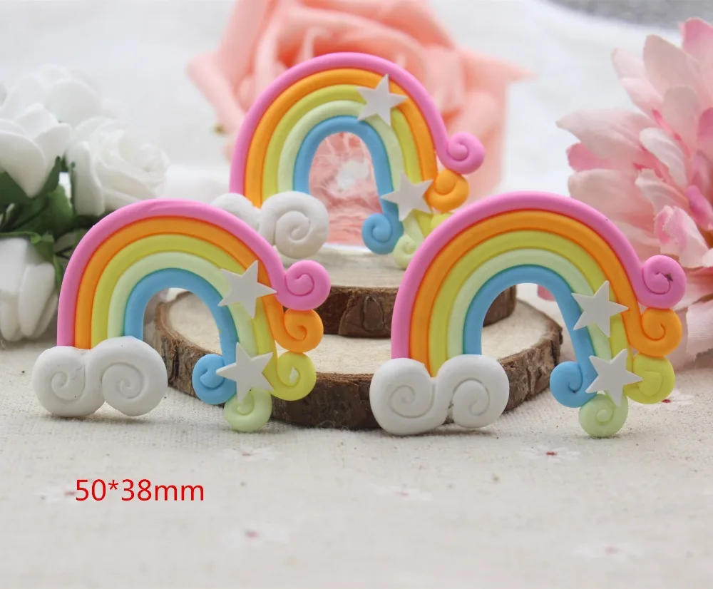 8 шт./лот полимерные Стразы плоские с оборота каваи аксессуар DIY ручной работы