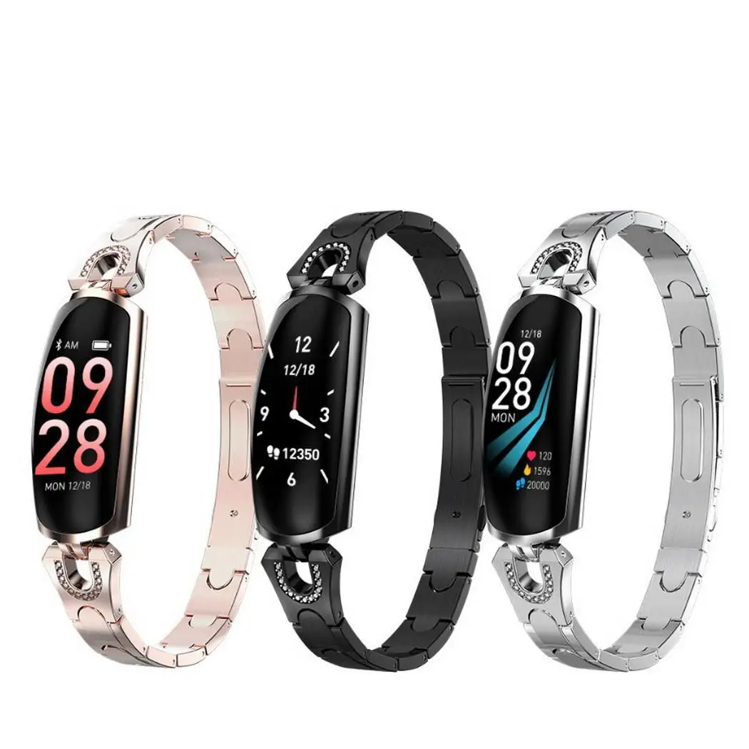 

Waterproof Women Blood Pressure Monitoring Bluetooth Fitness IP67 Smart Call reminders, SMS reminder. Watch