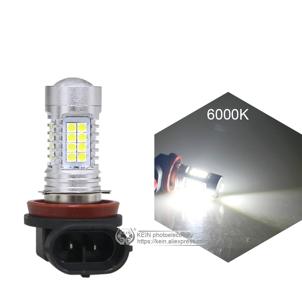 KEIN 2 шт. 36SMD 9005 9006 H8 H10 H11 Противотуманные фары H16 HB3 HB4 H7 H4 3030 лампы дневные ходовые огни белый 12 V 24 V авто светодиодный дневные ходовые огни для автомобильных фар