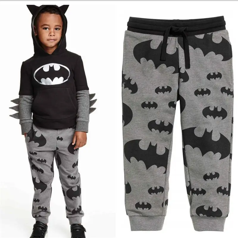 

Children Boys Clothes Brand Cartoon Batman Pants Casual 100% Cotton Baby Trousers Long Leggings Pencil Pants Clothes boys pants