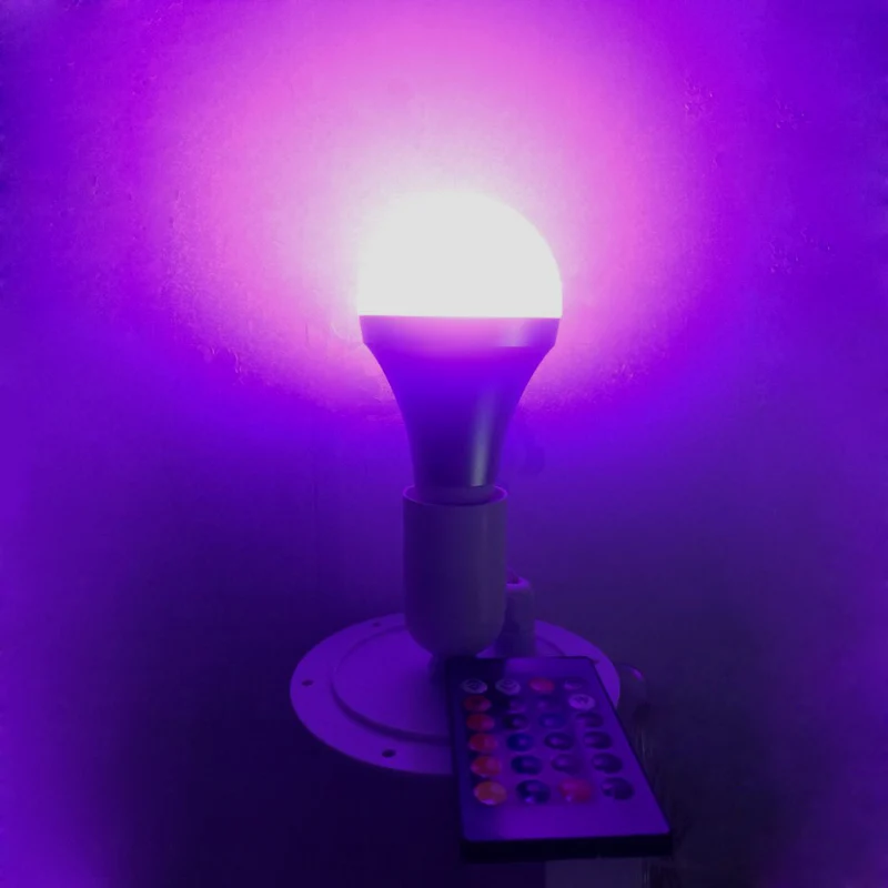 120mm direct Lighting led light source RGB 16 color changing for E27 Bulb for led bar furniture for Christmas Decor 10pcs/lot
