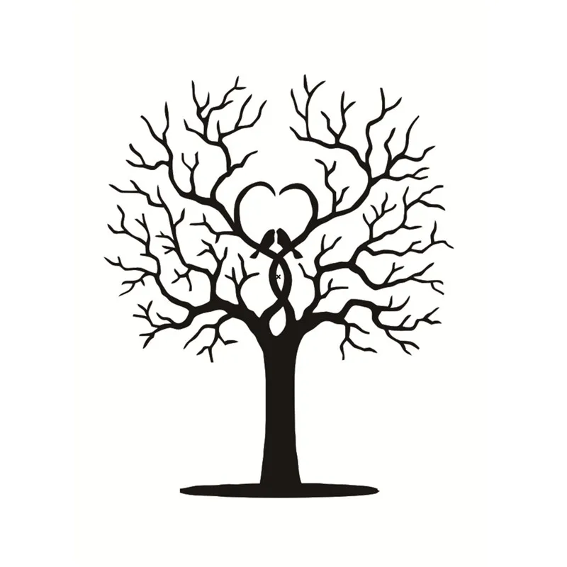 Отпечатков пальцев картины Гостевая книга домашнего декора Love Tree хороший