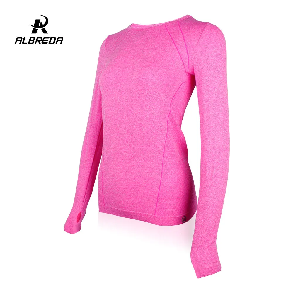 ALBREDA Yoga Shirt Women Gym Sports Fitness Women Running Clothes For