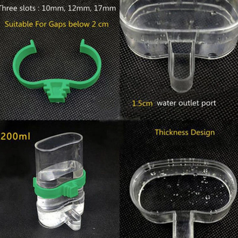 Чистый может хранить воду кормушка для птиц автоматическая поилка попугай ПЭТ диспенсер клетка зажим Воробей птичья клетка фонтан