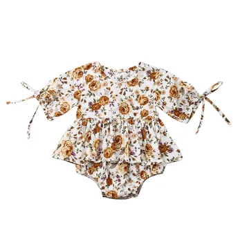 

Floral Newborn Infant Baby Girl Bodysuit Jumpsuit Outfits Sunsuit Clothes 0-24M