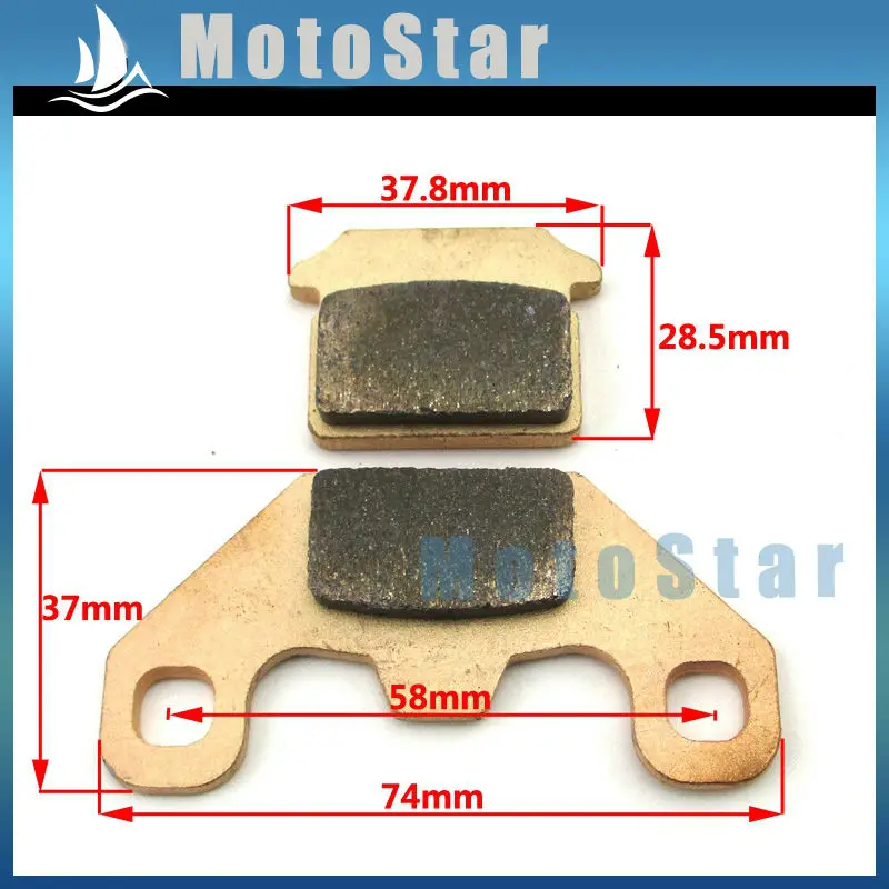 Спеченные тормозные колодки для Pit Dirt Bike 50cc 70cc 110cc 125cc 140cc SDG SSR Coolster Orion Demon Stomp Pitsterpro