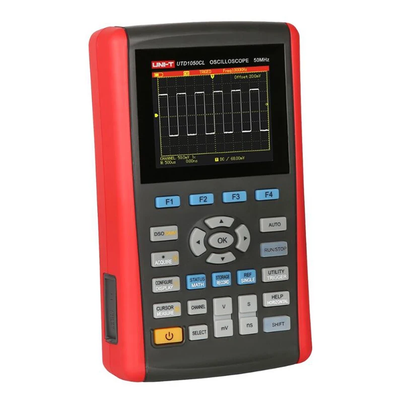 

UNI-T UTD1050CL Handheld Digital Storage Oscilloscopes 3.5" LCD Digital Display Fully Auto Scale Oscilloscopes 1CH 50MHz