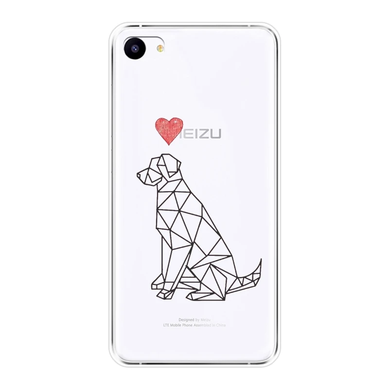 Мягкий чехол для телефона Meizu Pro 6 7 Plus U10 U20 Силиконовая накладка на заднюю панель с
